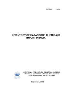 PROBESINVENTORY OF HAZARDOUS CHEMICALS IMPORT IN INDIA