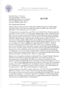 How the Department Made Determinations under Section 616(d) of the Individuals with Disabilities Education Act in 2011: Part B In making our determination for each State under section 616(d) of the Individuals with Dis