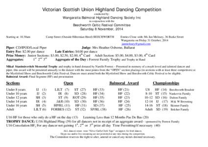 Victoria / Scottish highland dance / Geography of Australia / States and territories of Australia / Beechworth /  Victoria / Beechworth