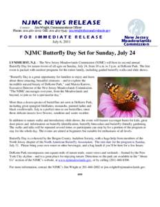 Bergen County /  New Jersey / Hudson County /  New Jersey / New Jersey Meadowlands Commission / New Jersey Meadowlands / Butterfly / Lyndhurst /  New Jersey / North American Butterfly Association / Meadowlands / Geography of New Jersey / New Jersey / New York metropolitan area