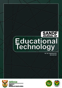    SANDF Journal of Educational Technology