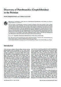 Pterobranchia / Graptolithinia / Acta Palaeontologica Polonica / Rhabdopleurida / Hemichordata / Stolon / Mierzejewski / Polish Academy of Sciences / Hemichordates / Taxonomy / Biology