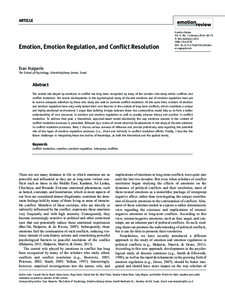 [removed]EMR6110.1177/1754073913491844Emotion ReviewHalperin Emotion in Intractable Conflicts  ARTICLE