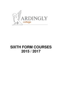 Microsoft Word - Sixth Form Courses