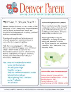 Colorado / Parenting / Denver / Arvada /  Colorado / Geography of Colorado / Denver metropolitan area / Childhood