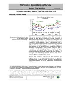 Consumer Expectations Survey Fourth Quarter[removed]:23 PM  Consumer Confidence Rises to Four-Year High in Q4 2010