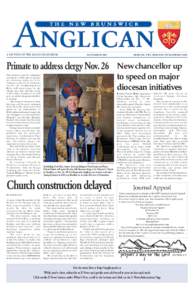 NOVEMBER[removed]THE NEW BRUNSWICK ANGLICAN A SECTION OF THE ANGLICAN JOURNAL