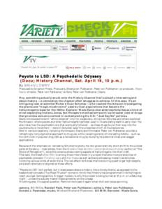 Microsoft Word - VARIETY article- Peyote to LSD.doc