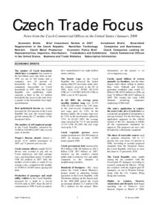  Czech Food Industry  U