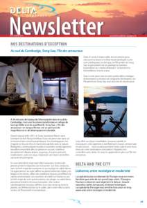 Newsletter O C T O B R ENos destinations d’exception