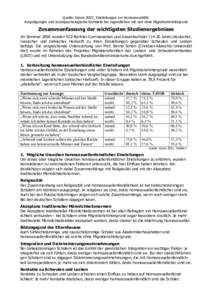 Quelle: Simon 2007, Einstellungen zur Homosexualität: Ausprägungen und sozialpsychologische Korrelate bei Jugendlichen mit und ohne Migrationshintergrund Zusammenfassung der wichtigsten Studienergebnisse Im Sommer 2006