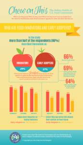 Chew on This  The Online Habits of U.S. Food Consumers  Where are they going? What do they want? Whom do they trust? Some key insights from