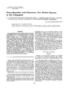 T H E J O U R NOF ~ ~BIOLOGICAL CHEMI8TRY Vol. 247, No. 1, h u e of January 10, pp[removed], 1972 Pn‘ntcd in U.S.A.