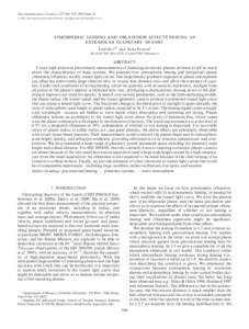 The Astrophysical Journal, 572:540–555, 2002 June 10 # 2002. The American Astronomical Society. All rights reserved. Printed in U.S.A. ATMOSPHERIC LENSING AND OBLATENESS EFFECTS DURING AN EXTRASOLAR PLANETARY TRANSIT L