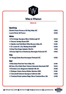 Wine & Whatnot Volume 4a Sparkling Dalzotto Pucino Prosecco NV King Valley VIC