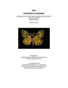 Biological pest control / Pest control / Biology / Mating disruption / Pesticide / Gypsy moth / Environmental impact assessment / Animal and Plant Health Inspection Service / Puyallup tribe / Environment / Agriculture / Agronomy