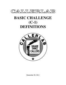 BASIC CHALLENGE (C-1) DEFINITIONS December 20, 2011