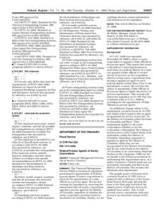 Federal Register / Vol. 71, No[removed]Tuesday, October 17, [removed]Rules and Regulations Foam, IBR approved for § [removed]d[removed]xiv) NFPA 17–2002, Standard for Dry Chemical Extinguishing Systems, IBR approved for §