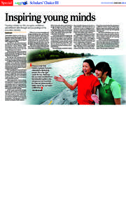 Special  Scholars’ Choice II III  THE STRAITS TIMES MARCH 2012 PAGE 24