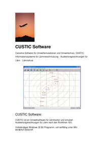 CUSTIC Software Canarina Software für Umweltsimulationen und Umweltschutz. CUSTIC: Informationssysteme für Lärmverschmutzung · Ausbreitungsrechnungen für