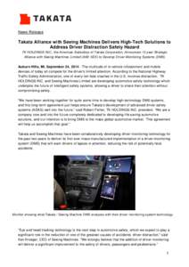 Takata Corporation / Automobile safety / Takata / Traffic collision / Driver Monitoring System / Transport / Land transport / Road transport