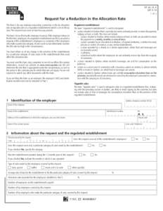 TP[removed]V[removed]of 2 Request for a Reduction in the Allocation Rate This form is for any employer requesting a reduction in the tip-allocation