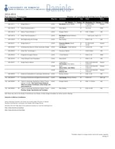 [removed]Fall Session Timetable Course / Section Code  Master of Landscape Architecture Program