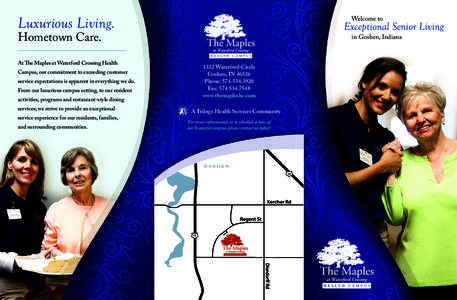 Welcome to  Luxurious Living. Exceptional Senior Living