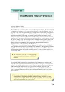 chapter 15  Hypothalamo-Pituitary Disorders