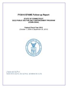 Federal Annual Monitoring and Evaluation (FAME) Report