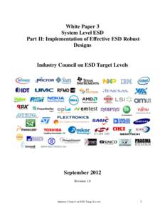 White Paper 3 System Level ESD Part II: Implementation of Effective ESD Robust Designs  Industry Council on ESD Target Levels