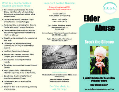 Old age / Elder abuse / Sexual abuse / Psychological abuse / Child abuse / Domestic violence / Abuse / Ethics / Violence