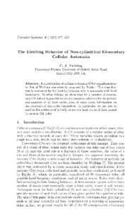 The Limiting Behavior of Non-cylindrical Elementary Cellular Automata
