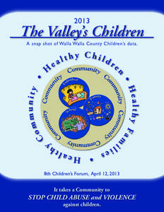 2013  The Valley’s Children A snap shot of Walla Walla County Children’s data.  o