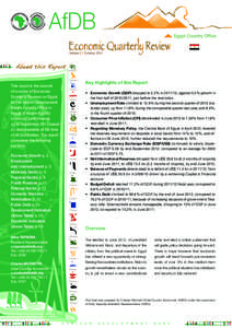 AfDB Volume 2 I October, 2012 Key Highlights of this Report  This report is the second