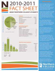 [removed]FACT SHEET Full-time Enrolment By Campus ABOUT NORTHERN COLLEGE’S STUDENTS Students