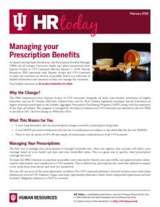 HR today  February 2018 Managing your Prescription Benefits