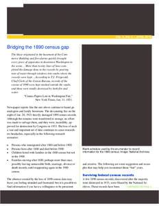 VOL. 6, NO. 4 — APRIL[removed]Bridging the 1890 census gap The blaze originated in the basement of the Commerce Building and five alarms quickly brought every piece of apparatus in downtown Washington to the scene… Mor