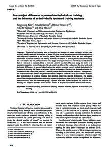 #2013 The Acoustical Society of Japan  Acoust. Sci. & Tech. 34, [removed]PAPER