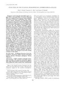 J. Phycol. 35, 382–[removed]EVOLUTION OF THE FUCACEAE (PHAEOPHYCEAE) INFERRED FROM nrDNA-ITS1