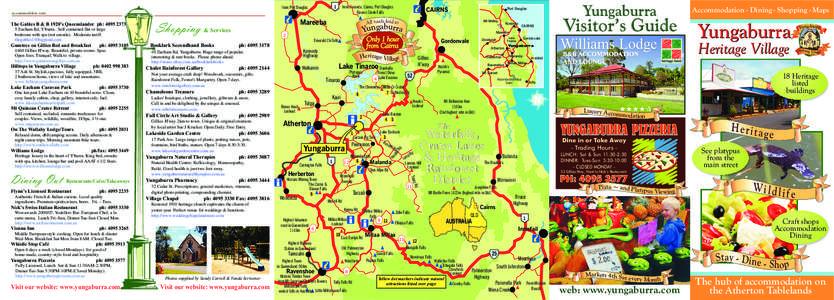 States and territories of Australia / Yungaburra /  Queensland / Atherton Tableland / Lake Tinaroo / Malanda /  Queensland / Millaa Millaa /  Queensland / Lake Eacham / Millaa Millaa Falls / Curtain Fig Tree / Far North Queensland / Geography of Australia / Geography of Queensland