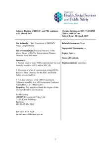 Subject: Position of HSC(F) and PEL guidance at 11 March 2015 Circular Reference: HSC(FTRIM DH1Date of Issue: 11 March 2015