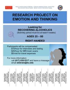 Emotion Study[removed]removed] VA Boston Healthcare  Emotion Study