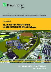 Programm: Industriearbeitskreis Kooperation im Anlagenbau