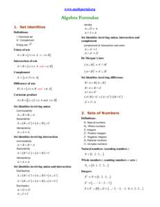 Equations / Trigonometry / Complex number / Nth root / Quadratic equation / Cubic function / Number / ISO 31-11 / Pythagorean theorem / Mathematics / Elementary algebra / Elementary mathematics