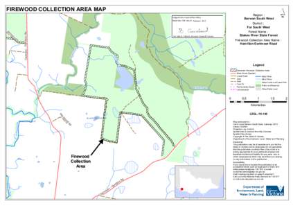 FIREWOOD COLLECTION AREA MAP  Region : Barwon South West  Lodged in the Central Plan Office