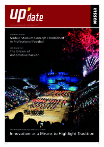 Customer Magazine // Novemberairberlin world Mobile Stadium Concept Established in Professional Football