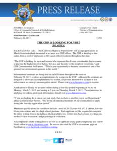 Law enforcement / California Highway Patrol / Television / Highway Patrol