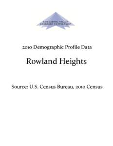 Geography of California / Rowland Heights /  California / Hacienda Heights /  California