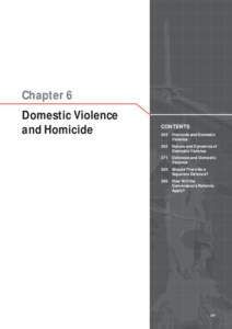 Chapter 6 Domestic Violence and Homicide CONTENTS 263